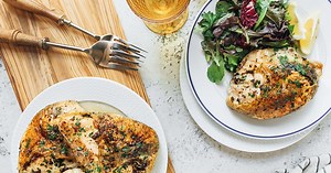 Stuffed Chicken Breasts with Mushrooms & Goat Cheese