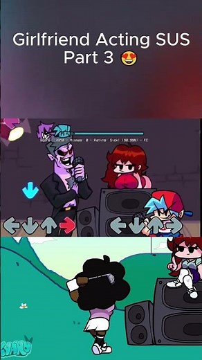 Girlfriend Acting SUS Part 3 [FNF MOD] #fnf #fnfmod #fridaynightfunkin #shorts #fnfsus #xzyto