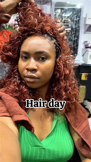 Italian curls braid. #hairvlog #braids #braidstyles