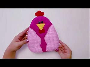 How to Sew a Cute Chicken Pot Holder 🐔 Fun Kitchen Sewing Project