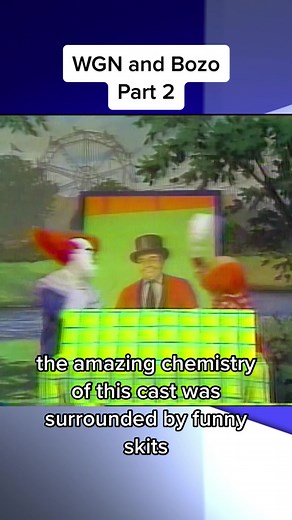 WGN and Bozo part 2 of 3… the Bozo Show seen worldwide. #wgn9 #news #chicago #fyp #wgntv #chicagosveryown #wgn75 #bozo