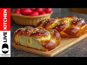 Ultimate Fluffy Greek Easter Bread (Tsoureki): Professional Stringy Texture Recipe!