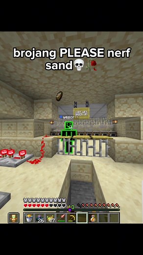 SAND too op💀🥀(feat.@wescrft) #minecraft #funny #viral | minecraft
