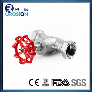 [Hot Item] Válvula de Globo de Acero Inoxidable Tipo S Válvula de Parada Rosca BSPT BSPP NPT