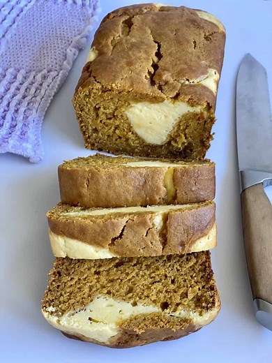 Pumpkin Cream Cheese Bread