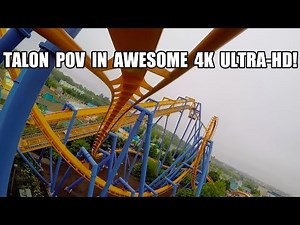 Talon Roller Coaster POV 4K Ultra HD Amazing! Dorney Park PA