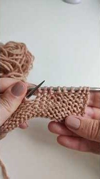 How to knit German short rows (reverse stockinette stitch)