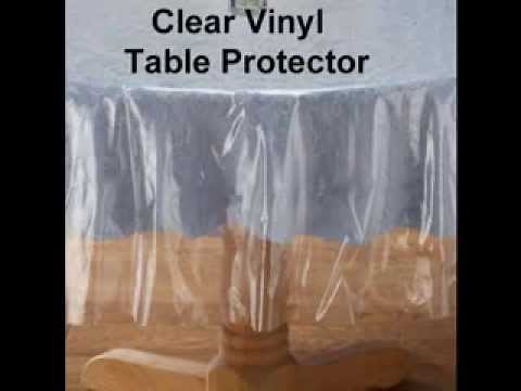 Table protector clear vinyl plastic