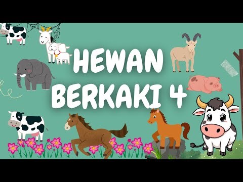 MENGENAL HEWAN | Belajar Nama Hewan | Hewan Berkaki Empat