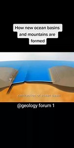 1.5M views · 6.8K reactions | How ocean basins and mountains are formed �� part 2 #geology #geologyfeatures | Geology forum 1 | Facebook