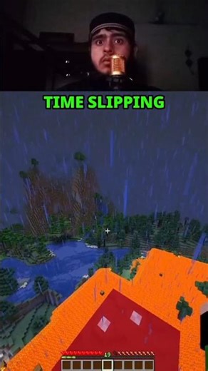 Minecraft time slipping 💀 #shorts #minecraft #timeslips