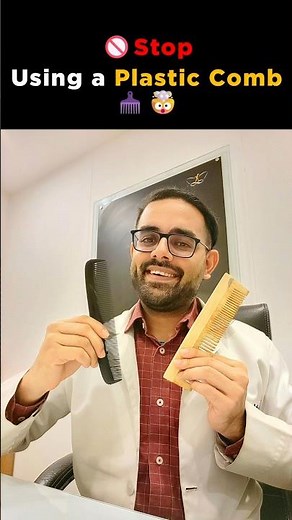 ✨ Plastic Comb vs Bamboo/Wooden Comb 🪮🌿#WoodenComb #BambooComb #HairCareTips