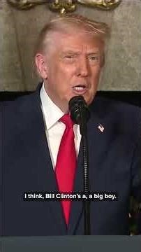 Trump on Bill Clinton in the Epstein files