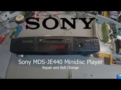 Sony MDS-JE440 Minidisc loading belt replacement and repair
