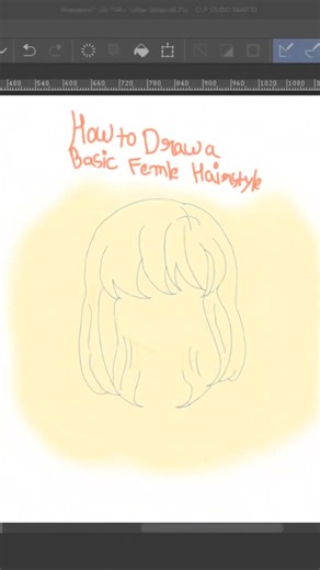 Anime Hair Drawing Tutorial | Speedpaint India #shorts #ClipStudioPaint