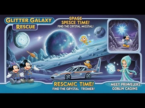 Mickey & Minnie’s Space Adventure Episode 2 🌟 The Glitter Galaxy Rescue | 3D Cartoon Movie for Kids