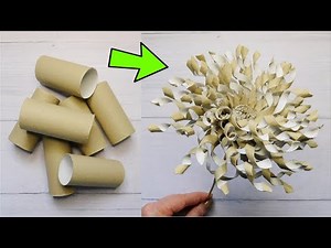 Spiral Viral 👍 Crazy Paper Flower Tutorial Step by Step / Easy Toilet Paper Rolls Decoration DIY