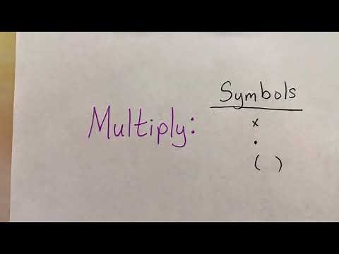 Different Symbols in Multiplication | Easy to Learn Math with ‪@miss_wayspenpals‬