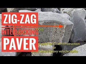 Zigzag Interlocking paver/Zigzag paver block area calculation/Interlock tile laying stone interlock