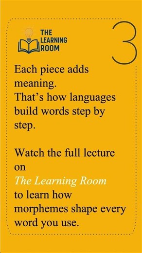 What Is a Morpheme? | Morphology Explained in 30 Seconds #Morphology #Linguistics #Shorts