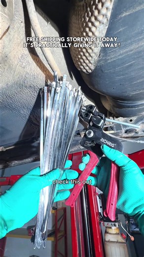 Score this must-have tool set while free shipping lasts! 📦⚡ Stop using plastic zip ties on your car! 🚫 The ultimate tool hack every DIYer needs! 🛠️ Game-changer for loose exhaust pipes and boots! 🚗 Why nobody told me about stainless zip ties before?! 😱 This neat tool fix will save your garage projects! 🔧 Heavy‑Duty 304 Stainless Steel Cable Tie Gun Set | 11.8 Inch Self‑Locking Metal Zip Ties   Removal Screwdriver, Rustproof Metal Cable Ties for Car, Fencing, Plumbing & Outdoor Projects #ca