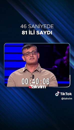 "BANA 46 SANİYENİZİ VERİR MİSİNİZ?" Kim Milyoner Olmak İster'e katılan... | who wants to be a millionaire