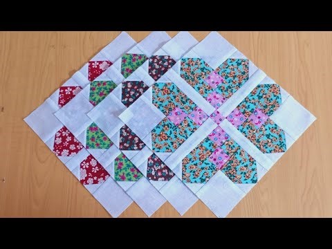 Super gorgeous flower Quilt pattern for scrap fabric