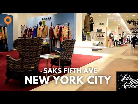 Inside Saks Fifth Avenue Department Store in New York City [4K]
