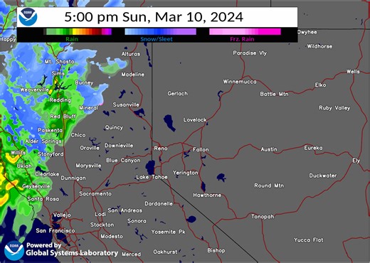 2.3K views · 57 reactions | Radar Update | A quick-moving storm will bring light snow accumulations and some slick roads to the Sierra and portions of NE CA this evening into early Monday morning. Some light showers may spill into far western NV, but minimal travel impacts are expected. | US National Weather Service Reno Nevada | Facebook