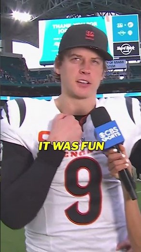 Joe Burrow is looking ahead after today’s W #nfl #bengals #joeburrow