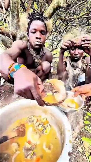 Tanzania Bush Food Secrets | Real Tribal Hunt, Cook and Eat #ViralShorts #wildfood