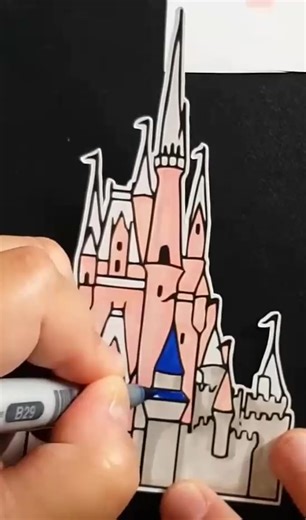 Disney World 50th Anniversary Castle Card#DisneyWorld #disneyworld50 #WaltDisneyWorld #Cardmarking #MagicKingdom #DisneyWorldvlog