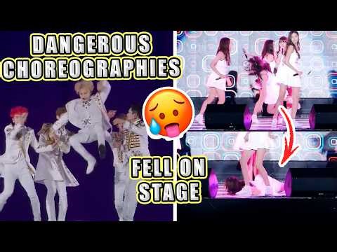 Top 10 K-Pop Dances That Are Actually DANGEROUS (BTS, BLACKPINK, NCT) Idols Risked Injury Performing