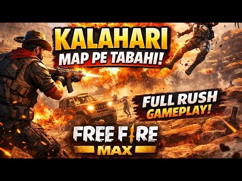 Kalahari Map Ka Baap 👑🔥 | Free Fire MAX #freefier