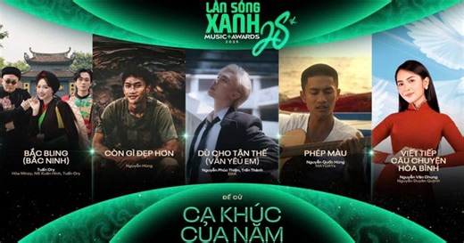 Làn Sóng Xanh 2025 chính thức công bố đề cử: Dấu ấn bản sắc và sự bứt phá của nền nhạc Việt