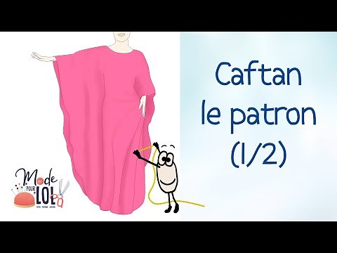 Free dress pattern: The Caftan (1/2) Easy sewing tutorial - HD