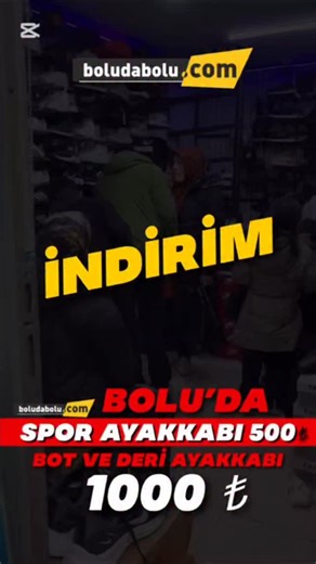 boludabolu on Instagram: "BOLU’DA BİR AYAKKABI MAĞAZASI 500 TL’ye AYAKKABI SATIYOR Bolu’da, Şehit Kani Caddesi üzerinde bulunan @ayaz_ayakkabi_canta adlı mağaza, büyük bir indirim kampanyası başlattı. Mağazanın ayakkabı fiyatları 500 TL, deri ürünler ve botlar 1.000TL olarak belirlendi. Adres: Gölyüzü Mahallesi, Murat Ticaret Çaprazı, Yaman Elektrik Yanı #bolu #haber #spor #boludabolu #haberler boluspor bolugiyim"