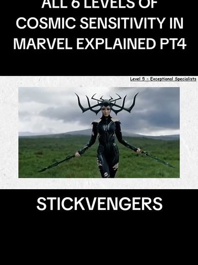 Exploring All 6 Levels of Cosmic Sensitivity in Marvel