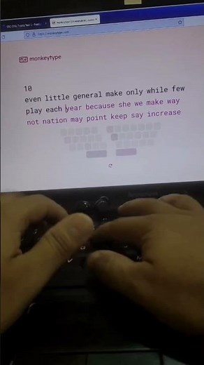 107 wpm SSC CPCT english typing practice target 120 wpm