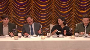 Ashton Kutcher, Vanessa Hudgens and Liam Payn have a hard time playing Secret Ingredient