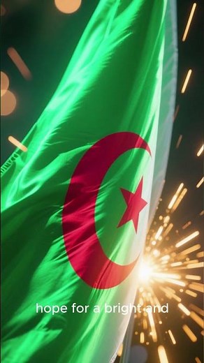 The Algerian flag explained #shorts