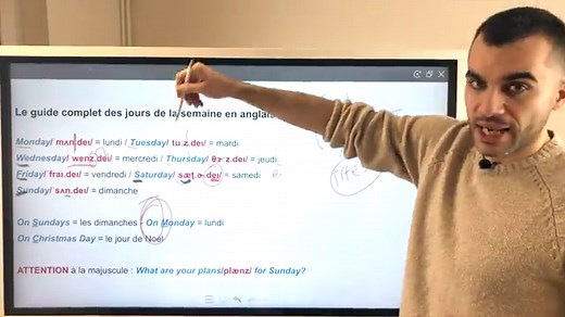 Jours de la Semaine en Anglais | Fiche de Vocabulaire