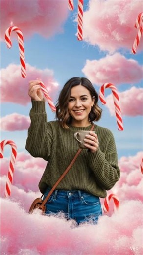 Candy Canes Falling From The Sky 🍭 | Magical Candy Rain