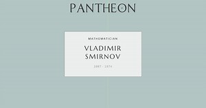 Vladimir Smirnov Biography | Pantheon