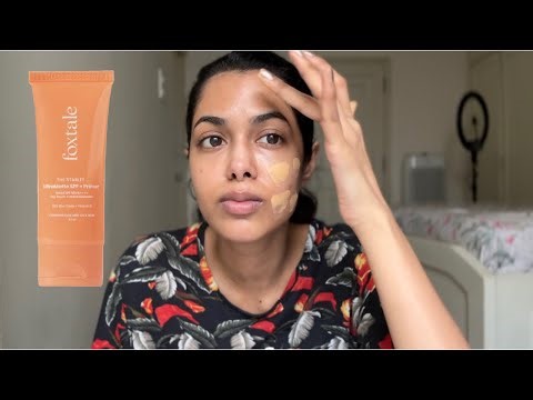 FOXTALE tinted primer matte sunscreen review! Nonsponsored honest!
