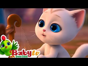 The Cat on the Moon 🎶 Nursery Rhymes & Kids Songs 🎶 @BabyTVGreenChick