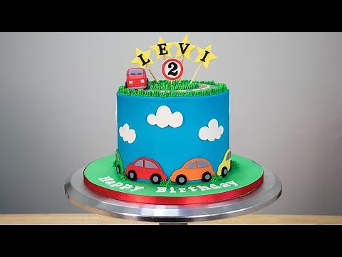 Simple and Easy Boys Car Cake