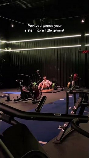 POV: You Turned Your Sister Into a Little Gymrat 😂💪 #shorts