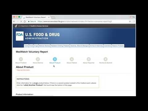 How to Submit a MedWatch Report