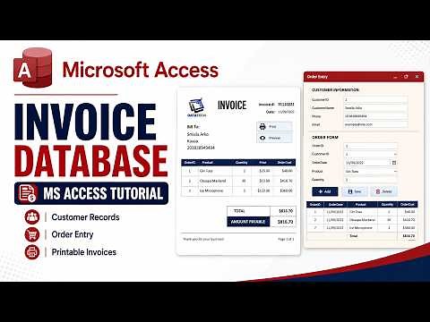 How to create invoices in Microsoft Access | Everything you need to know about Invoices in MS Access